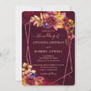 Search for fall flowers wedding invitations Watercolor