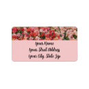 Search for tulips return address labels Pink