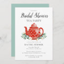 Search for tea bridal shower invitations Greenery