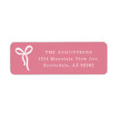 Search for red bow return address labels Whimsical