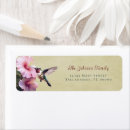 Search for hummingbird return address labels Elegant