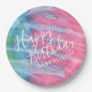 Search for tie dye plates Pastel