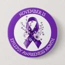 Search for epilepsy awareness month badges Purple