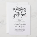 Search for love wedding invitations Casual