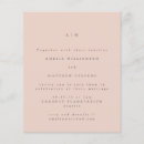 Search for blush invitations Minimalist