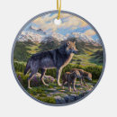 Search for wolves christmas tree decorations Snow
