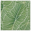 Search for tropical leaves pattern fabric Green
