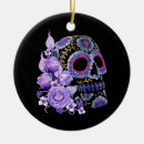 Search for sugar skull christmas tree decorations Black