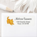 Search for kitty return address labels Cat