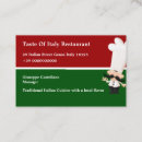 Search for italian flag business cards Restaurant