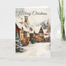 Search for street scene christmas cards Village