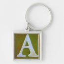 Search for green and white key rings Initial