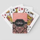 Search for rose gold playing cards Glitter