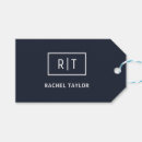 Search for monogram gift tags Navy blue
