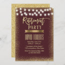 Search for burgundy gold retirement party invitations Elegant