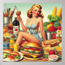 Search for vintage burger posters Food