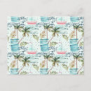 Search for palm trees pattern postcards Cute