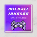 Search for gamer business cards Developer