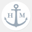Search for anchor monogram stickers Nautical