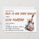 Search for rock a bye baby shower invitations Rock and roll