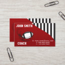 Search for football coach business cards Sports