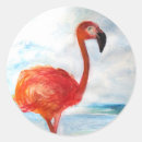 Search for pink watercolor flamingo stickers Summer