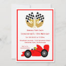 Search for red race car invitations Cars