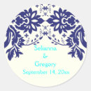Search for aqua damask stickers Contemporary