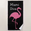 Search for pink flamingo beach towels Hawaiian