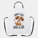 Search for rescue dog aprons Funny