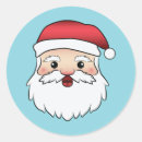 Search for cartoon santa claus stickers Red