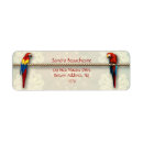 Search for pet bird return address labels Macaw