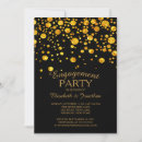 Search for confetti engagement party invitations Gold
