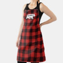 Search for black bear aprons Plaid