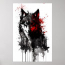 Search for black and white fox posters Grey