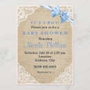 Search for burlap lace bridal shower invitations Blue
