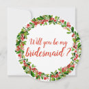 Search for christmas wedding bridesmaid cards Watercolor