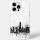 Search for city skyline iphone cases Black and white
