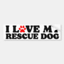 Search for love dogs bumper stickers White