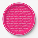 Search for pink paper plates Script