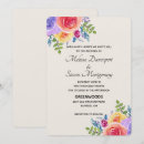 Search for modern watercolor floral wedding invitations Stylish