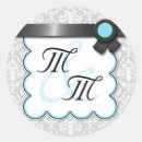 Search for aqua damask stickers Elegant