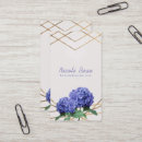 Search for hydrangea business cards Bridal
