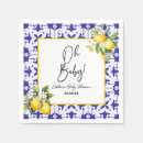 Search for blue tile napkins Baby shower