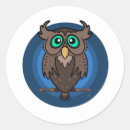 Search for cute cartoon owls stickers Nature