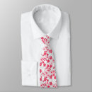 Search for flower red ties White