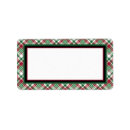 Search for holiday labels Red and green