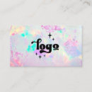 Search for holographic foil business cards Makeup artist