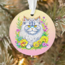 Search for persian cat christmas tree decorations Pink
