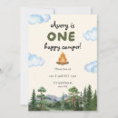Search for happy camper birthday invitations Backyard